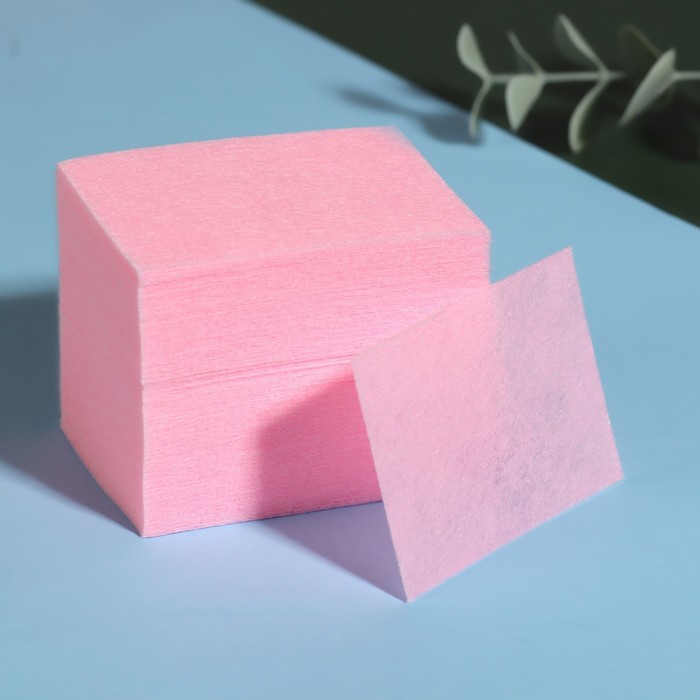 Салфетки для маникюра, безворсовые, плотные, 560 шт, 6 × 4 см, цвет розовый - фото 1899737687