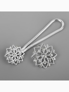 Декоративная застёжка, d = 2,4/3.1 см, цвет серебряный - Фото 3