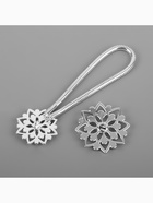 Декоративная застёжка, d = 2,4/3.1 см, цвет серебряный - Фото 4