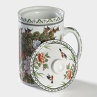 Кружка ситом «Цветы», 300 мл, керамика, белая - Фото 5