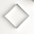 Форма перфорированная для выпечки «Квадрат», 7×7×2 см, цвет серебряный - Фото 2