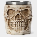 Кружка средневековая «Череп. Хэллоуин», 400 мл, нержавеющая сталь, МИКС - Фото 2