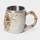 Кружка средневековая «Череп. Хэллоуин», 400 мл, нержавеющая сталь, МИКС - Фото 3