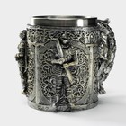 Кружка средневековая «Стража», 400 мл, нержавеющая сталь, серебристая - Фото 5