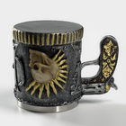 Кружка «Панк.Череп. Хэллоуин», 400 мл, нержавеющая сталь, серебристая - Фото 3