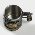 Кружка «Панк.Череп. Хэллоуин», 400 мл, нержавеющая сталь, серебристая - Фото 4