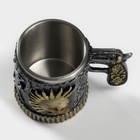 Кружка «Панк.Череп. Хэллоуин», 400 мл, нержавеющая сталь, серебристая - Фото 5