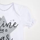 Набор : боди, юбка, повязка Shine, белый/серый, рост 86-92 - фото 804228449