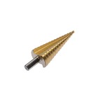 Сверло ступенчатое ТУНДРА, HSS, TiN, трехгранный хвостовик, 4 - 32 мм - Фото 2