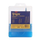 Набор сверл ступенчатых ТУНДРА, HSS, трехгранный хвостовик, 4-12, 4-20, 4-32 мм, 3 шт. - Фото 5