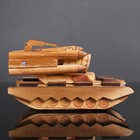 Игрушка деревянная «Танк» 11×20×10 см - Фото 3