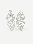 Серьги металл «Бабочки», цвет серебро - Фото 2