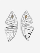 Серьги металл «Бабочки», цвет серебро - Фото 3