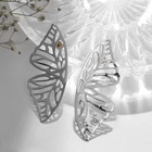 Серьги металл «Бабочки», цвет серебро - Фото 7