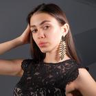 Серьги висячие «Лист» осенний, два цвета - Фото 4