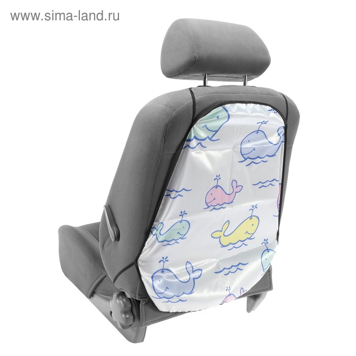 Накидка-незапинайка "Кит", 61 х 47 см, белый фон - Фото 1