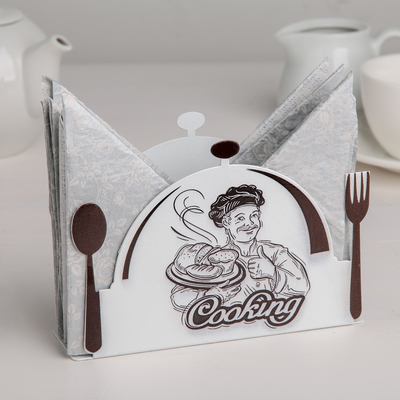 Салфетница Cooking, 15×4.2×10.3 см, белая