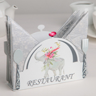 Салфетница «Цейлон», 15×4,2×10,3 см, цвет белый - Фото 1