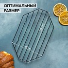 Решётка для глазирования и остывания кондитерских изделий KONFINETTA «Октаэдр», 25×15×1,8 см, цвет чёрный - Фото 2