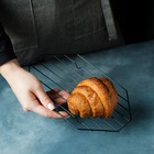 Решётка для глазирования и остывания кондитерских изделий KONFINETTA «Октаэдр», 25×15×1.8 см, чёрная - Фото 5