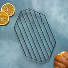 Решётка для глазирования и остывания кондитерских изделий KONFINETTA «Октаэдр», 25×15×1.8 см, чёрная - Фото 7
