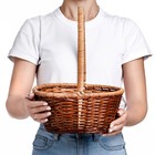 Корзина плетёная, 30×25×12/37 см, бамбук, лоза, МИКС - Фото 2