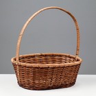 Корзина плетёная, 30×25×12/37 см, бамбук, лоза, МИКС - Фото 3