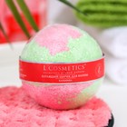 Бомбочка для ванн L'Cosmetics «Клубника» с пеной, 130 г - фото 23849570
