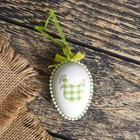 Декор пасхальный подвеска "Яйцо с бантиком - петушок" набор 2 шт яйцо 4,5х6,5 см - Фото 2