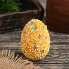 Пасхальный декор для творчества «Яйцо посыпка бабочки в травке», набор 6 шт., яйцо, 5×7 см - Фото 2