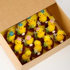 Фигурка пасхальная «Цыпа с цыплёнком в гнезде с цветочками», набор 12 шт., 5×5×5 см - Фото 4