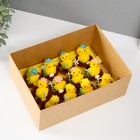 Фигурка пасхальная «Цыпа с цыплёнком в гнезде с цветочками», набор 12 шт., 5×5×5 см - Фото 5