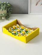 Фигурка пасхальная «Цыпа с яичком в корзинке с мухомором», набор 12 шт., 5×5×5 см 4559978