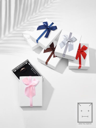 Коробочка подарочная под набор «Бантик», 7×9 см, (полезная часть 6.5×8.5 см,), МИКС