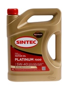 Масло моторное Sintec Platinum 7000 5W-40, SN/CF, синтетическое, 801941/600139, 4 л - Фото 7