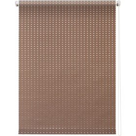 Рулонная штора «Плаза», 43 х 175 см, цвет коричневый