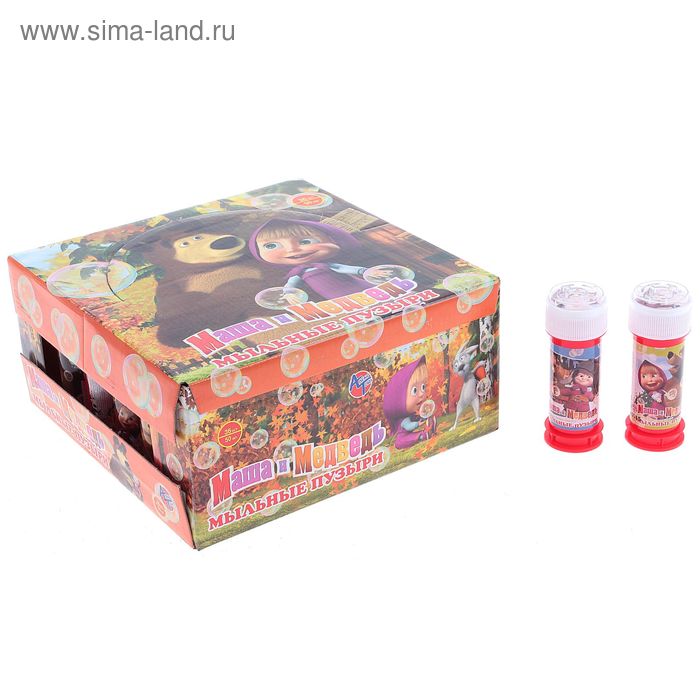 Мыльные пузыри "Маша и Медведь" с лабиринтом, 50 мл - Фото 1