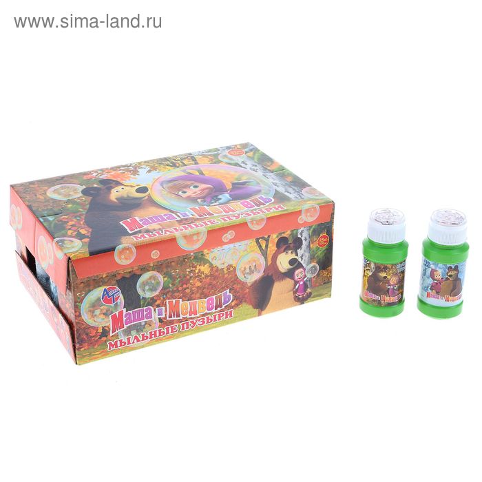 Мыльные пузыри "Маша и Медведь" 100 мл - Фото 1