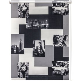 Рулонная штора «Нью-Йорк», 40 х 175 см, цвет монохром