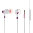 Наушники LuazON W-10, вакуумные, микрофон, бело-розовые - Фото 1