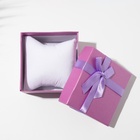 Коробочка подарочная под браслет, часы «Палетка», 9×9 см, (полезная часть 8.2×8.2 см,) МИКС, вставка белая - Фото 3