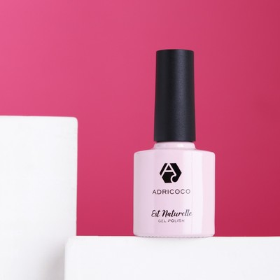 Гель-лак ADRICOCO Allure сream №02 камуфлирующий нежно-розовый, 8 мл