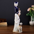 Сувенир керамика "Леди со скрипкой и собакой" 30х10х9,5 см - Фото 2