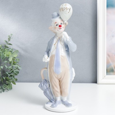 Сувенир керамика "Полный клоун с воздушным шариком" 27х14х6 см