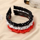 Ободок для волос «Феличе», горох, 1.2 см, МИКС - Фото 3