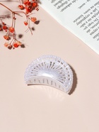 Краб для волос "Белый туман" веер 6 см (12 шт) - фото 809114117