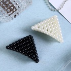 Краб для волос "Бусины" треугольник 6 см, микс (12 шт) - фото 809114123