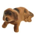 Собака на панель авто, качающая головой, малая, бежево-коричневый окрас - фото 8918294
