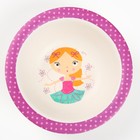 Миска - тарелочка детская из бамбука «Вкусняшки», цвет и рисунок МИКС, 250 мл, 15х15х4 - фото 39645933