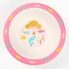 Миска - тарелочка детская из бамбука «Вкусняшки», цвет и рисунок МИКС, 250 мл, 15х15х4 - фото 39645935